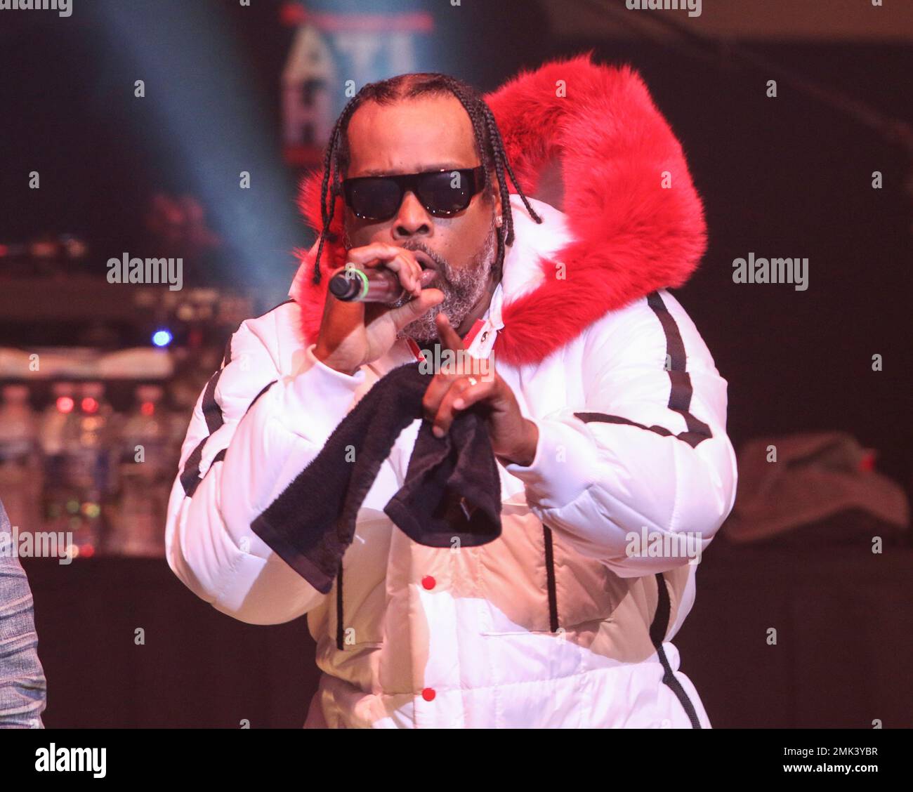 Khujo with Goodie Mob performs during the Dungeon Family Reunion Tour 2019  at The Fox Theatre on Saturday, April 20, 2019, in Atlanta. (Photo by Robb  Cohen/Invision/AP Stock Photo - Alamy