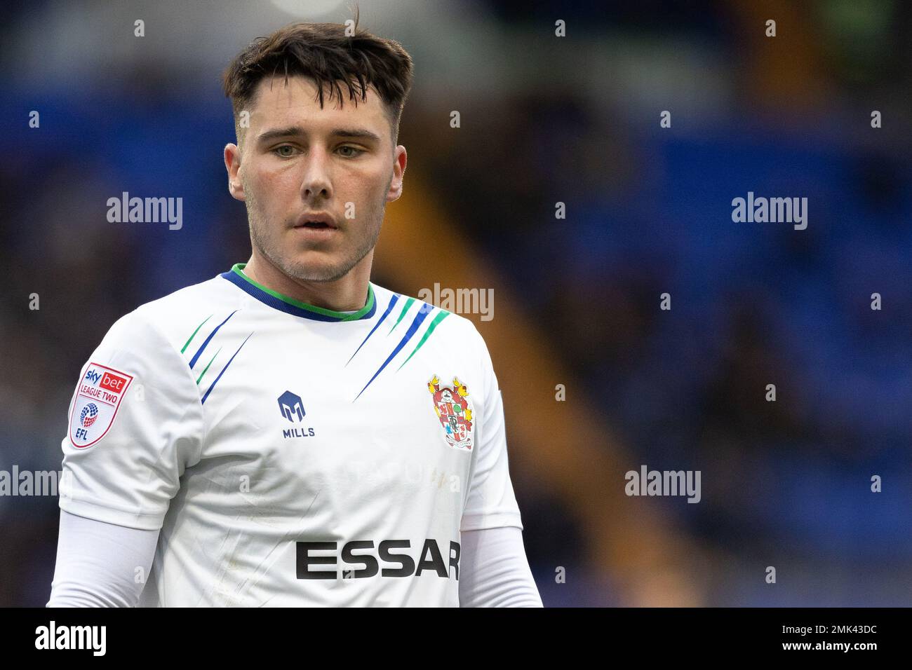 Josh Hawkes of Tranmere Rovers during the Sky Bet League 2 match Tranmere Rovers vs Leyton Orient at Prenton Park, Birkenhead, United Kingdom, 28th January 2023  (Photo by Phil Bryan/Alamy Live News) Stock Photo
