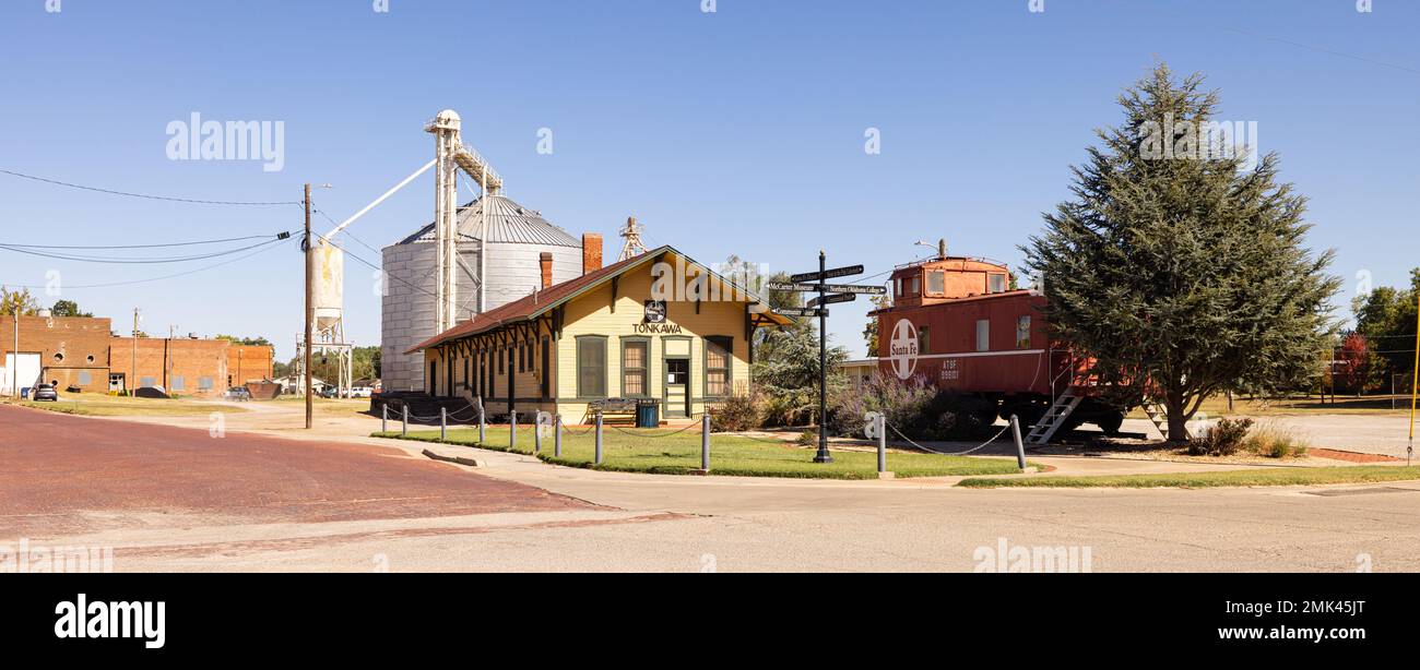 Tonkawa, Oklahoma, USA October 17, 2022 The Historic Tonkawa Train