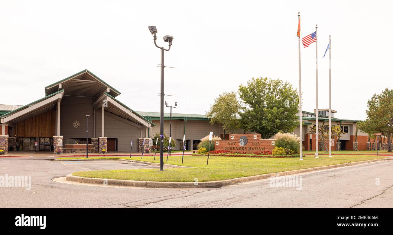 Tahlequah, Oklahoma, USA - October 16, 2022: The Cherokee Nation Keeler 