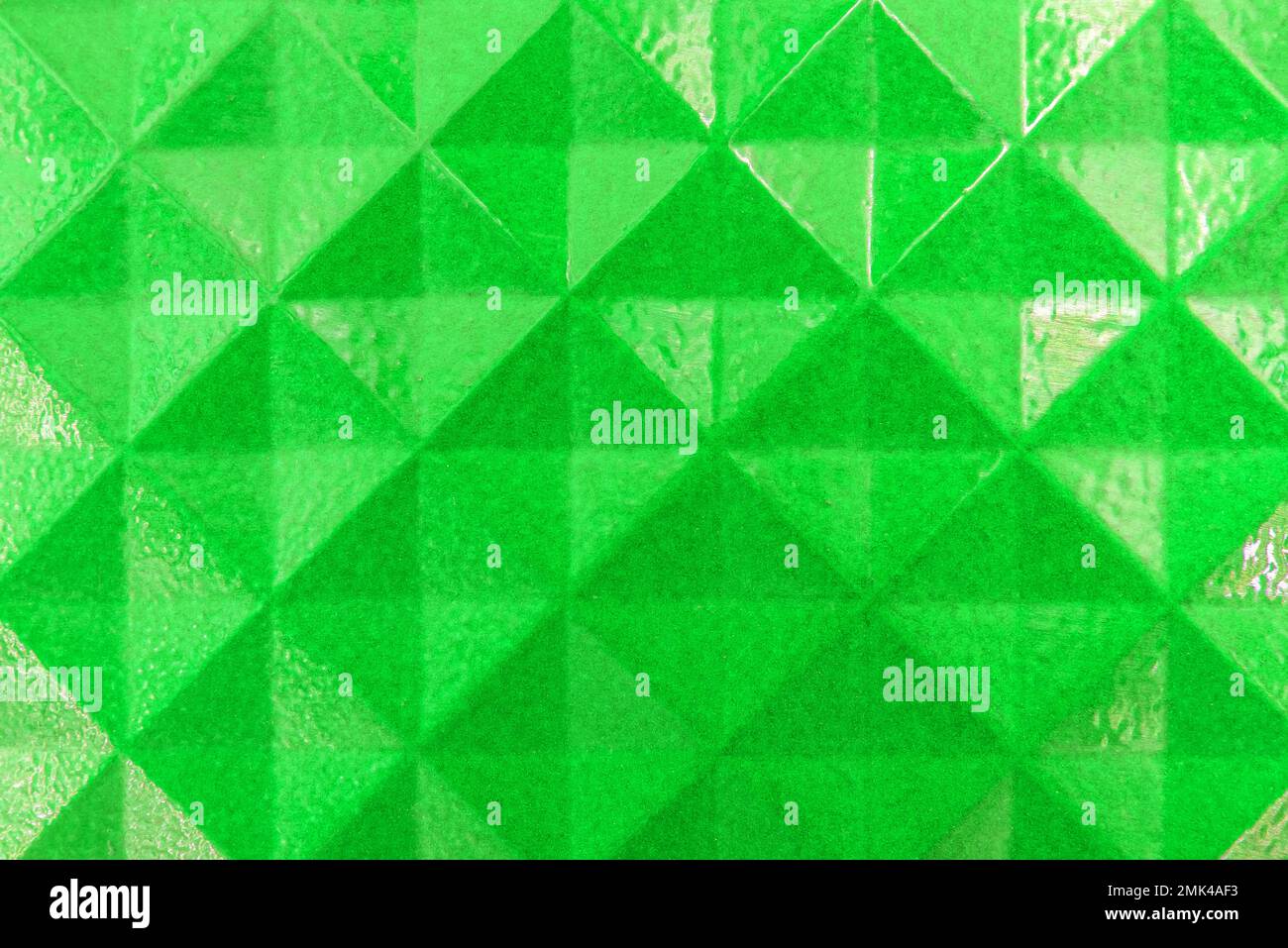 Abstract texture from green rhombuses or squares Stock Photo