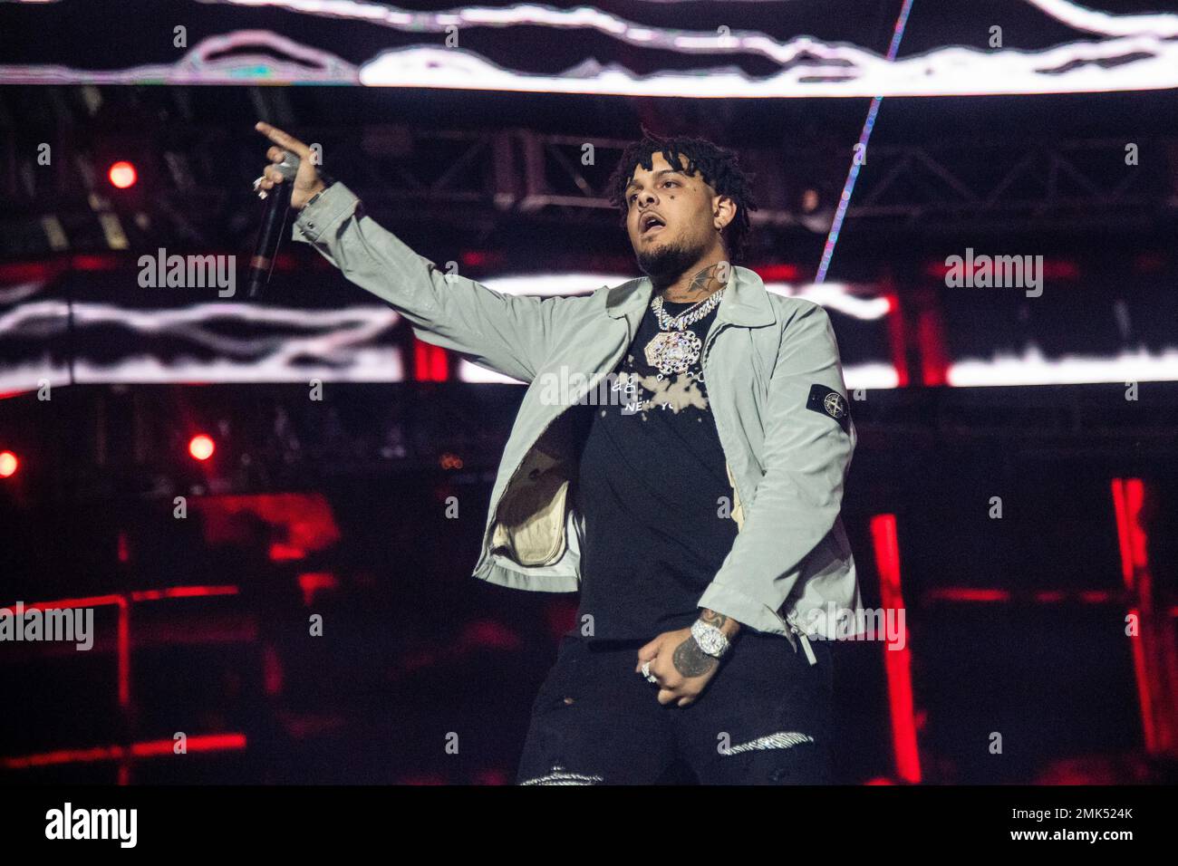 Smokepurpp of Gucci Gang performs at the Coachella Music & Arts Festival at  the Empire Polo Club on Sunday, April 14, 2019, in Indio, Calif. (Photo by  Amy Harris/Invision/AP Stock Photo -