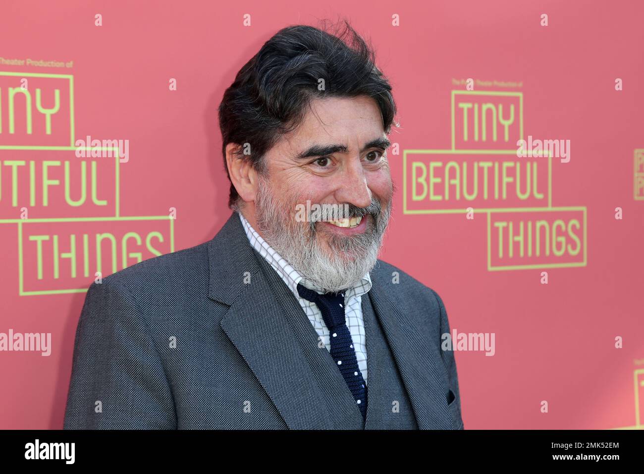 Alfred Molina arrives at the opening night of "Tiny Beautiful Things" at  the Playhouse Pasadena on Sunday, April 14, 2019, in Pasadena, Calif.  (Photo by Willy Sanjuan/Invision/AP Stock Photo - Alamy