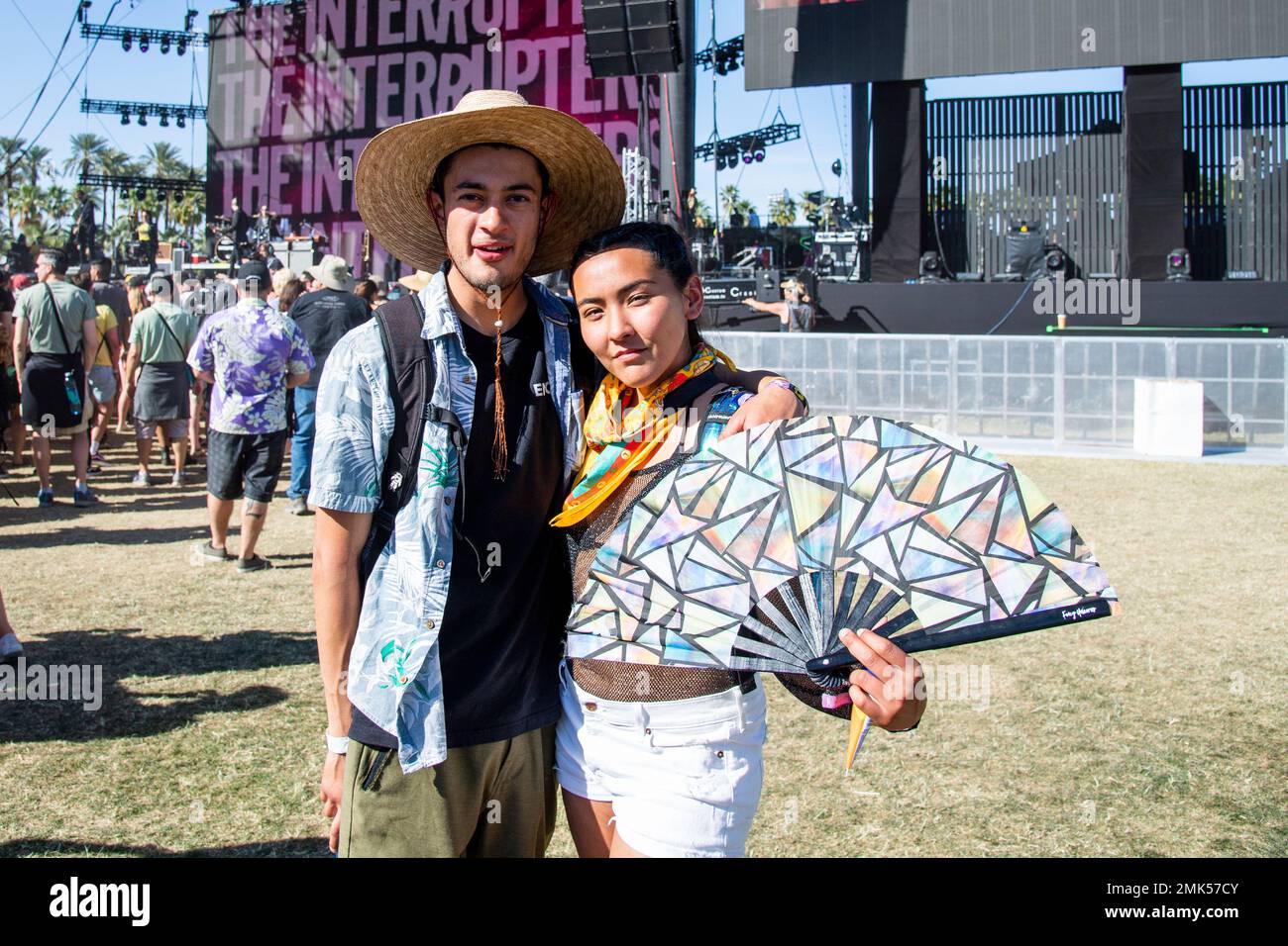Carlos Gonzaga, left, and Jasmine Valencia of Riverside California