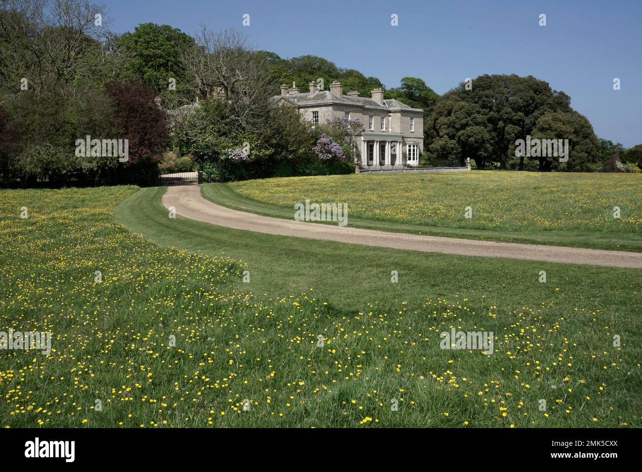 large classical period country house sheringham norfolk england Stock