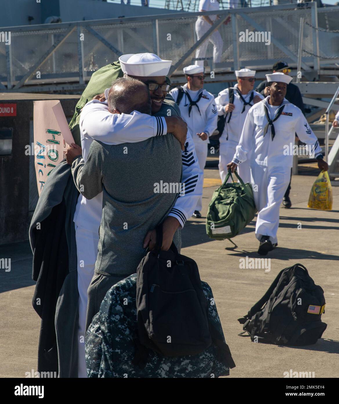 A Sailor Assigned To Arleigh Burke class Guided missile Destroyer USS a-sailor-assigned-to-arleigh-burke-class-guided-missile-destroyer-uss