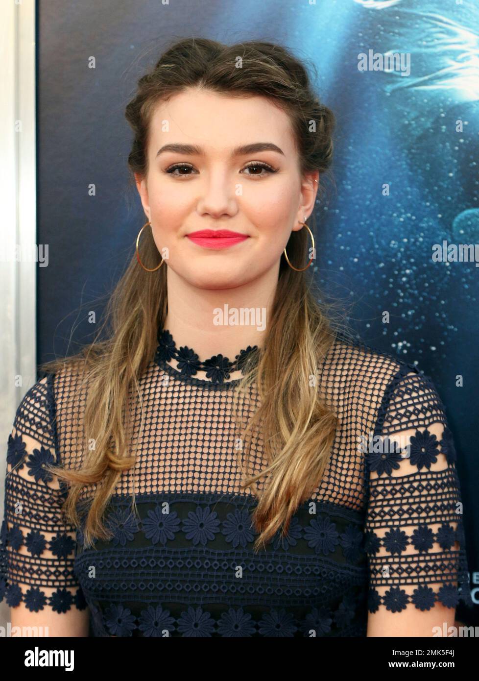 Ali Skovbye arrives at the LA Premiere of "Breakthrough" at the Regency
