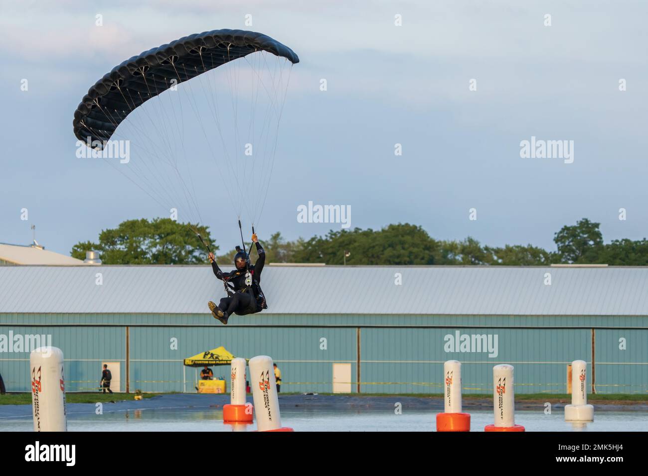 Staff Sgt. Logan Maples of the U.S. Army Parachute Team jumps in a