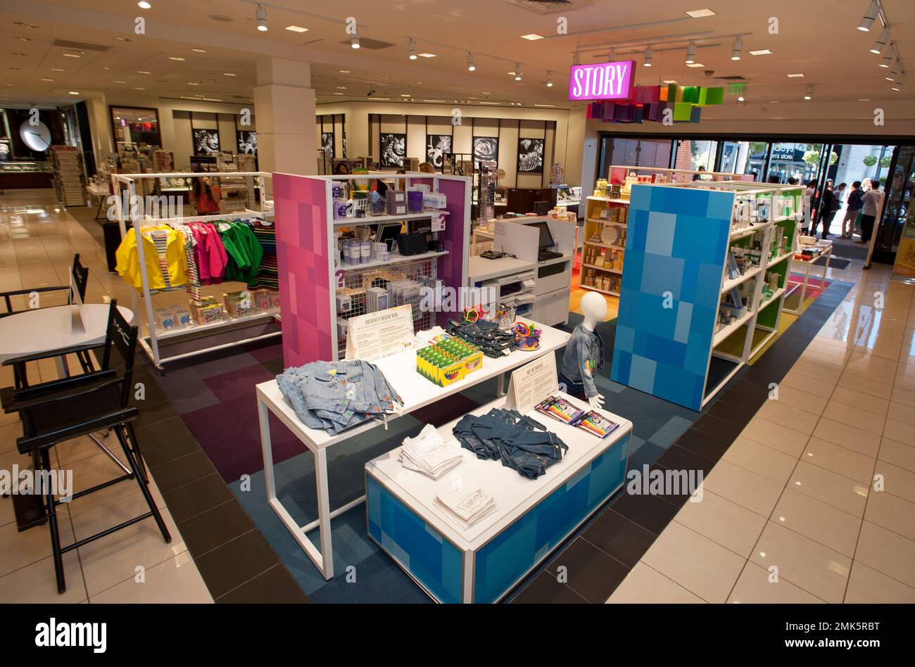 IMAGE DISTRIBUTED FOR MACY'S- Macy's launches STORY, the narrative-driven  retail experience in 36 stores nationwide, including Macy's South Coast  Plaza, on Wednesday, April 10, 2019 in Costa Mesa, Calif. MAC Cosmetics,  Crayola,