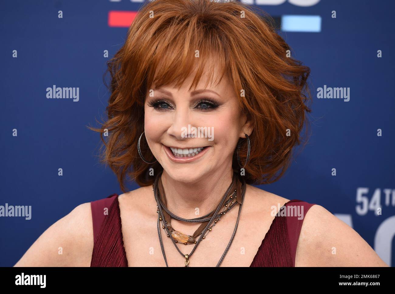 Reba McEntire arrives at the 54th annual Academy of Country Music