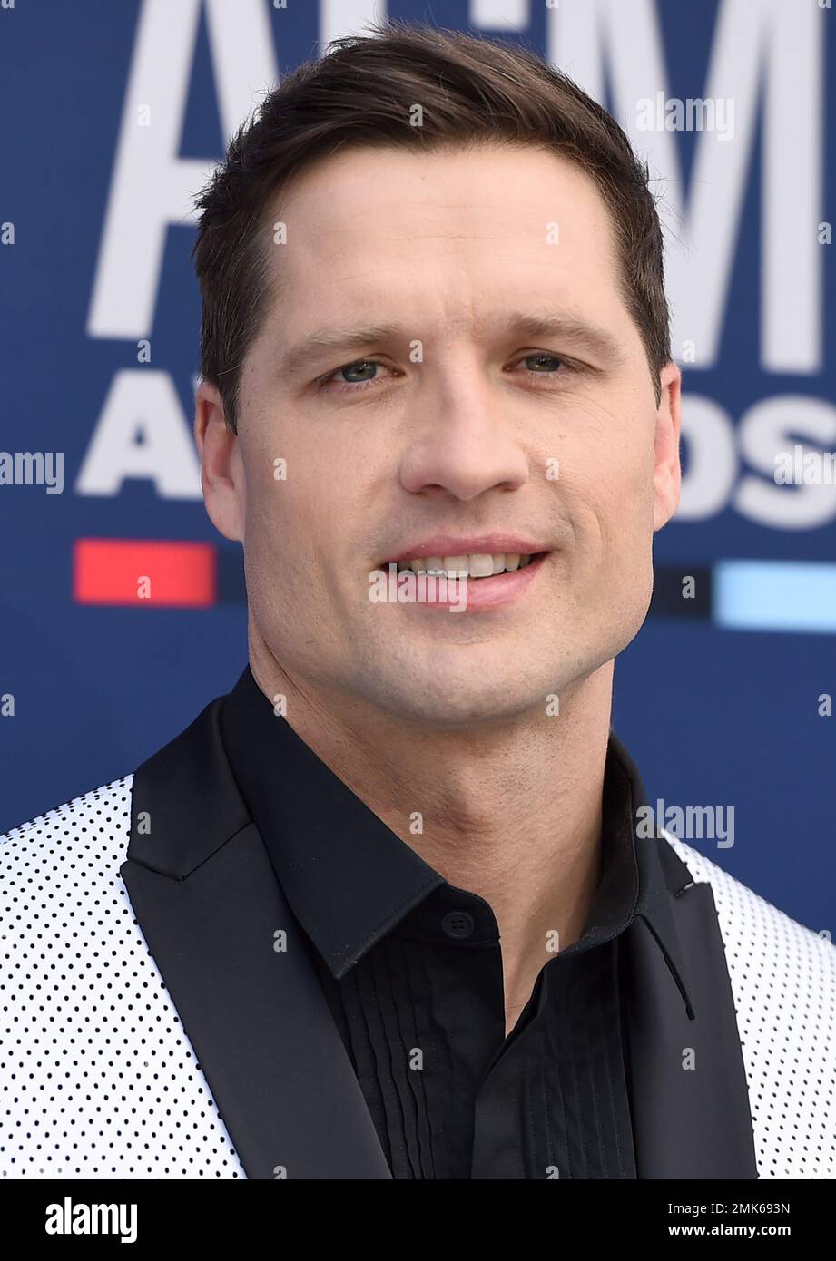 Walker Hayes arrives at the 54th annual Academy of Country Music Awards at the MGM Grand Garden