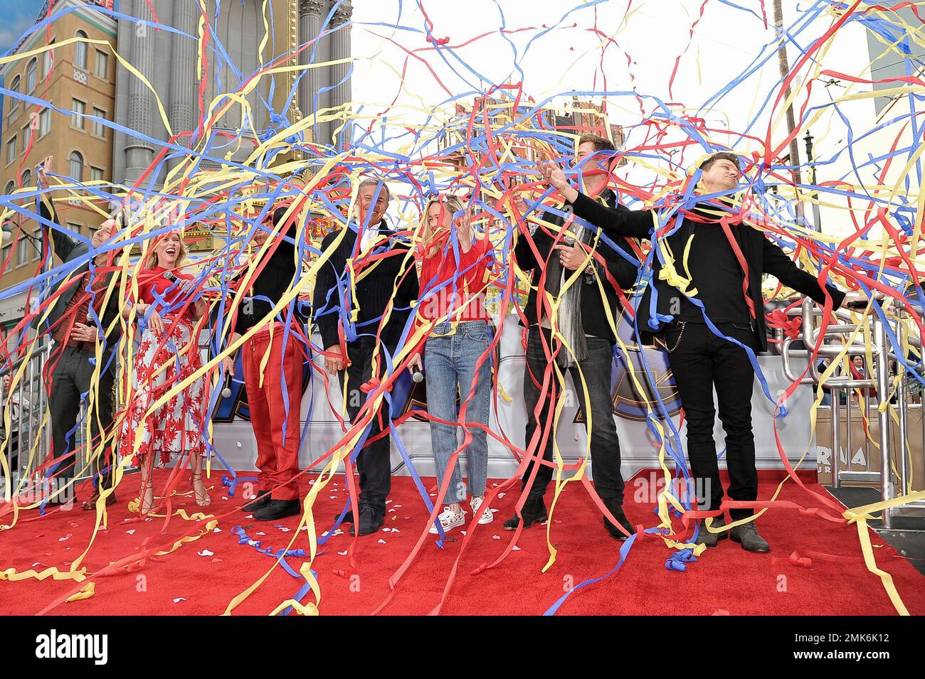 "Avengers: Endgame" cast members, Paul Rudd, from left, Scarlett