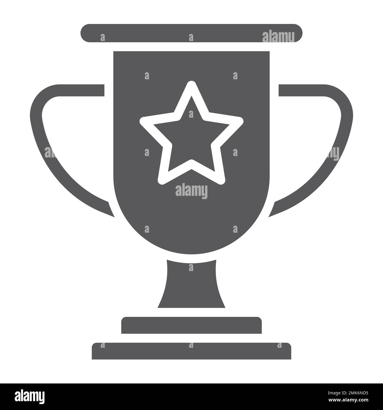 Winner glyph icon, game and award, trophy cup sign, vector graphics, a ...
