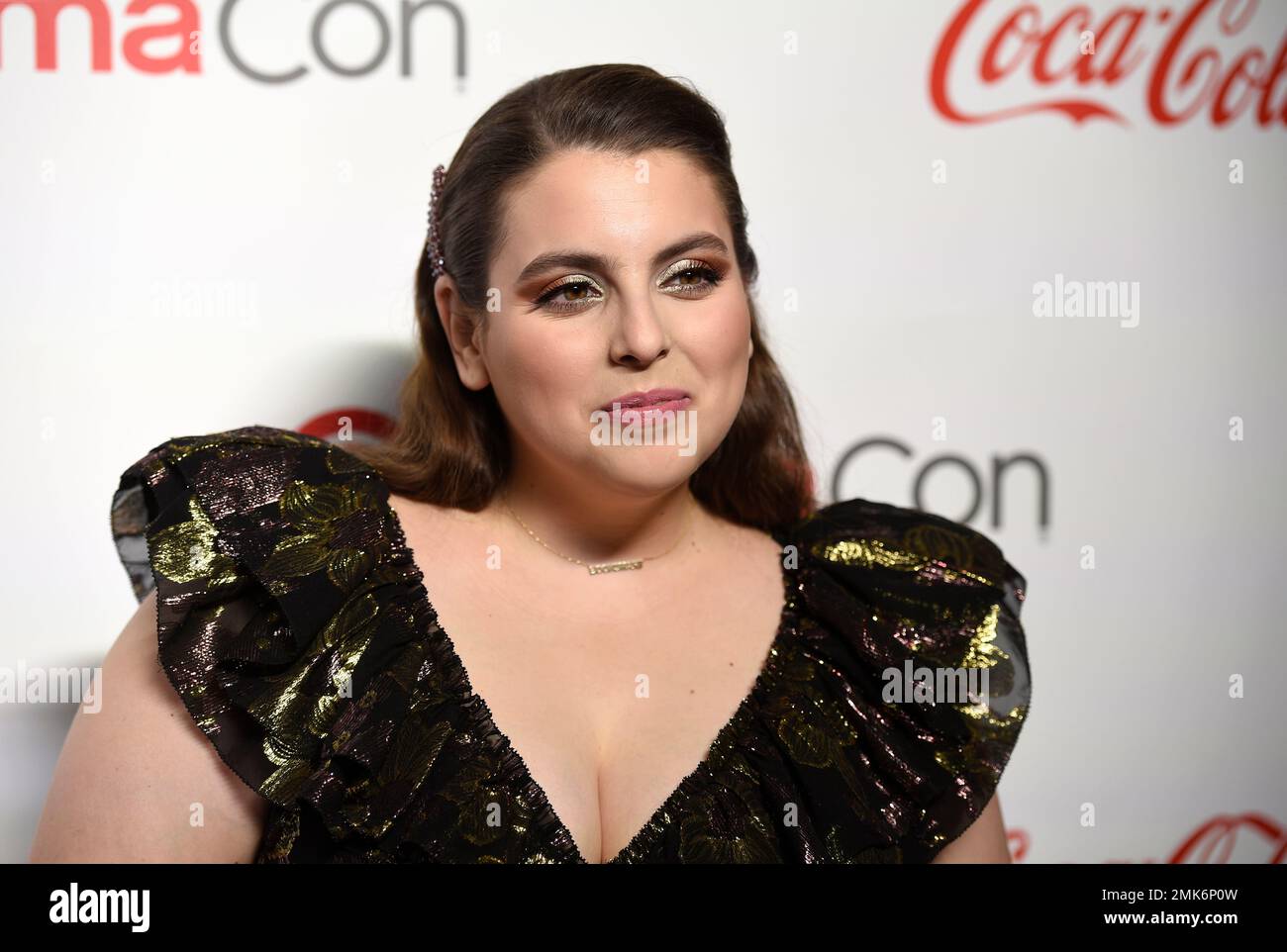 Beanie Feldstein, recipient of the CinemaCon female stars of tomorrow