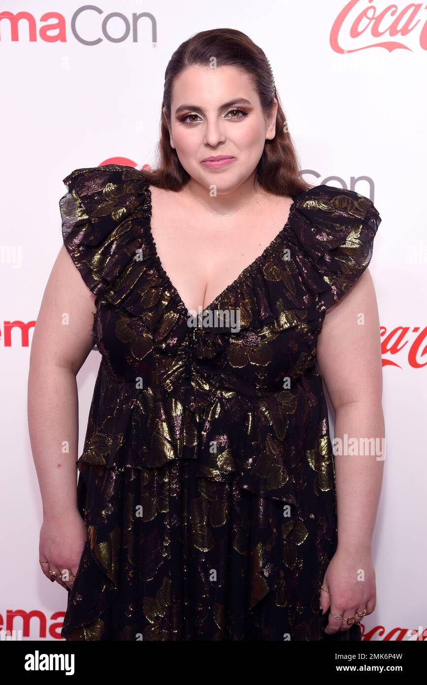 Beanie Feldstein, recipient of the CinemaCon female stars of tomorrow