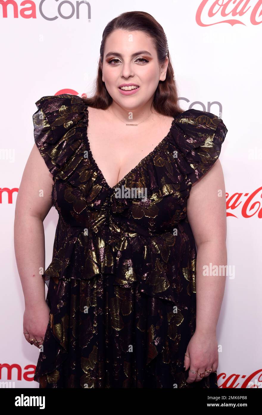 Beanie Feldstein, recipient of the CinemaCon female stars of tomorrow
