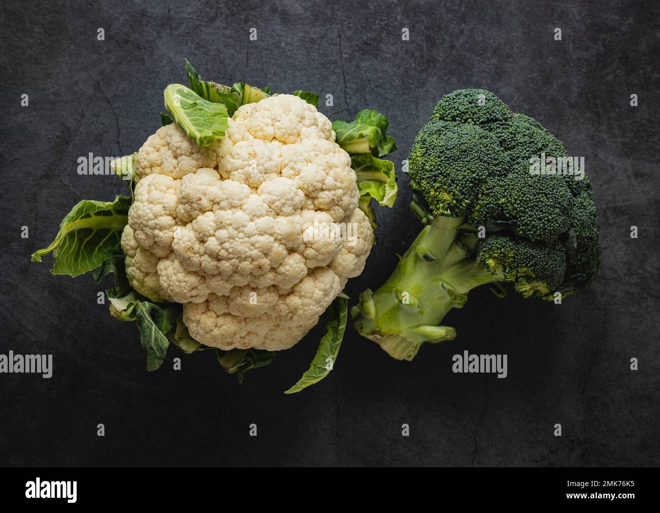 top view arrangement cauliflower. High resolution photo Stock Photo
