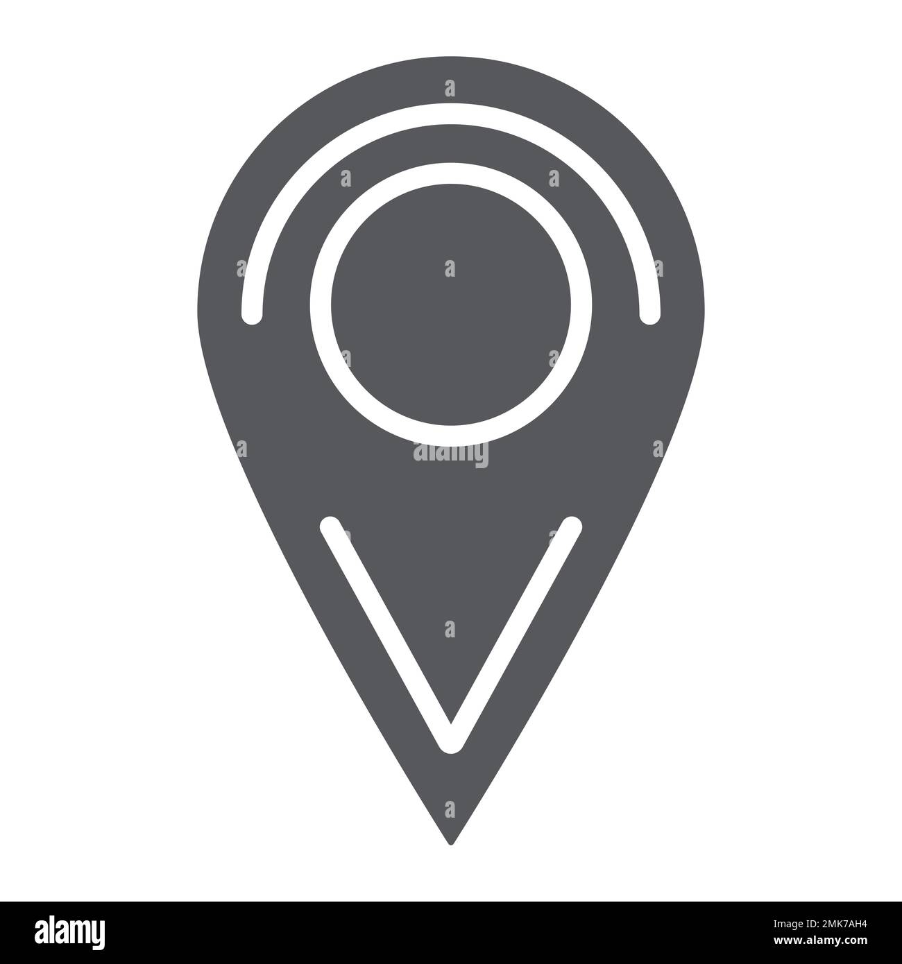 Location glyph icon, pin and navigation, map marker sign, vector ...