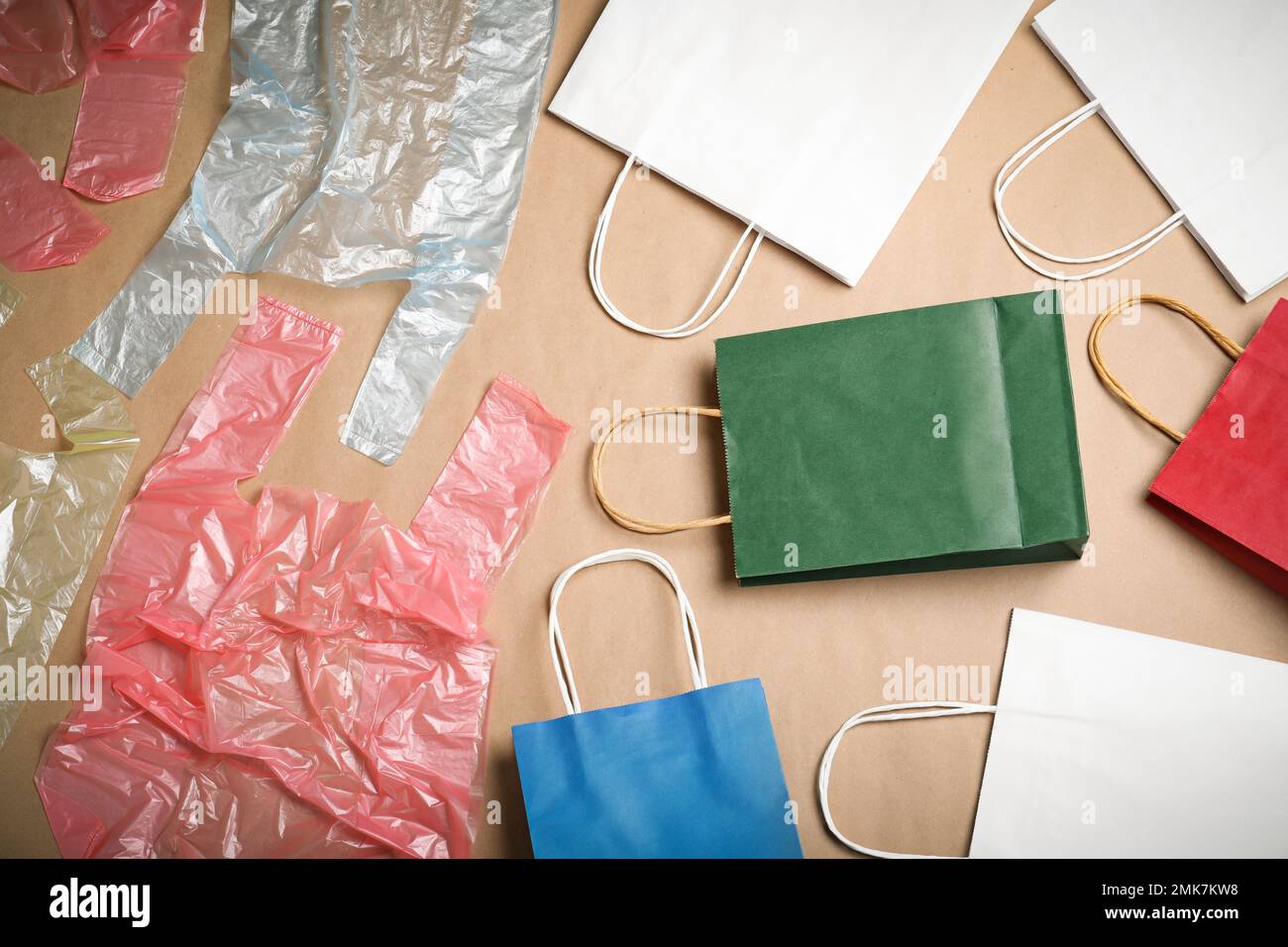 Composition with colorful paper shopping bags Stock Photo - Alamy