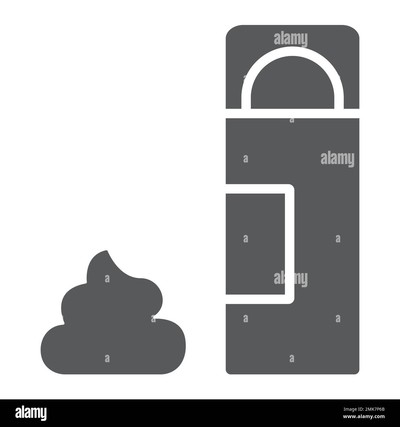 Shaving cream glyph icon, face and care, shaving foam sign, vector