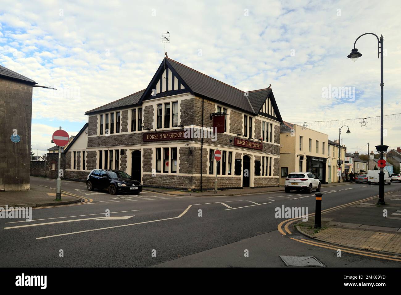 Horse and Groom public house, Cowbridge , South Wales. January 2023. Winter. cym Stock Photo Alamy