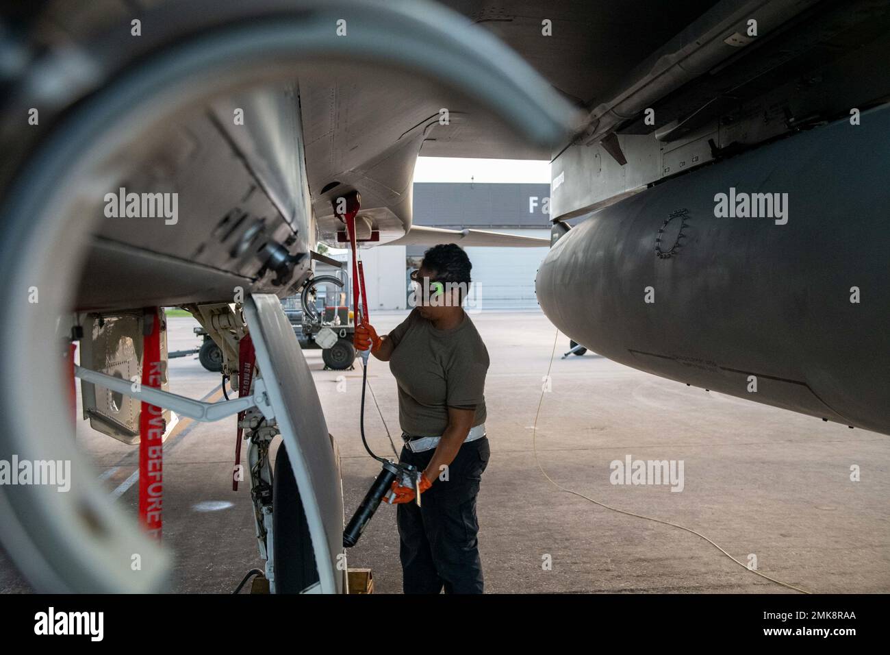 U.S. Air Force Staff Sgt. Trisha Hughes, a 125th Maintenance Squadron