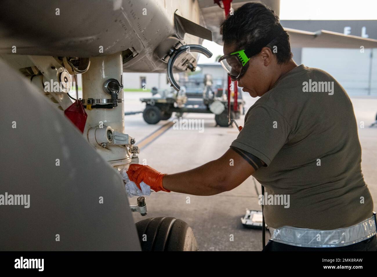 U.S. Air Force Staff Sgt. Trisha Hughes, a 125th Maintenance Squadron