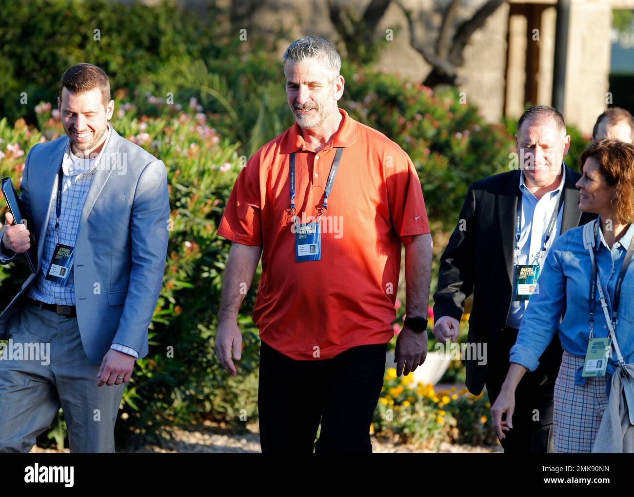 Indianapolis Colts football team head coach Frank Reich, center