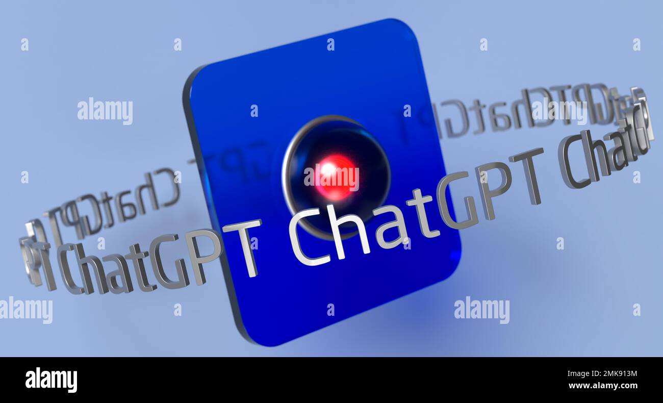 ChatGPT Artificial Intelligence Chatbot Technology, ChatGPT OpenAI Conversation Automation Stock Photo