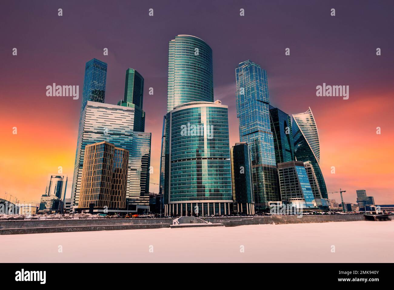 Moscow city (Moscow International Business Center), Russia Stock Photo