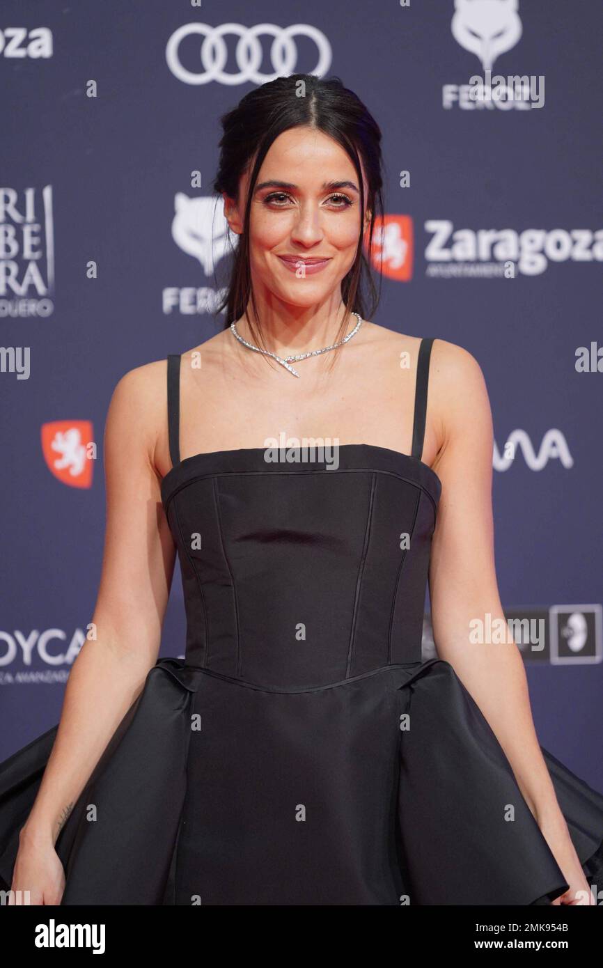 Zaragoza, Spain. 28th Jan, 2023. Actress Macarena Garcia at photocall