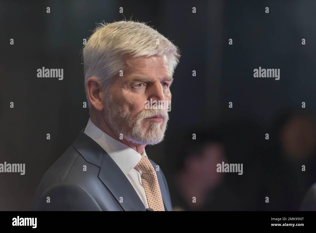 Prague, Czech Republic. 28th Jan, 2023. Winner of Czech presidential elections Petr Pavel seen