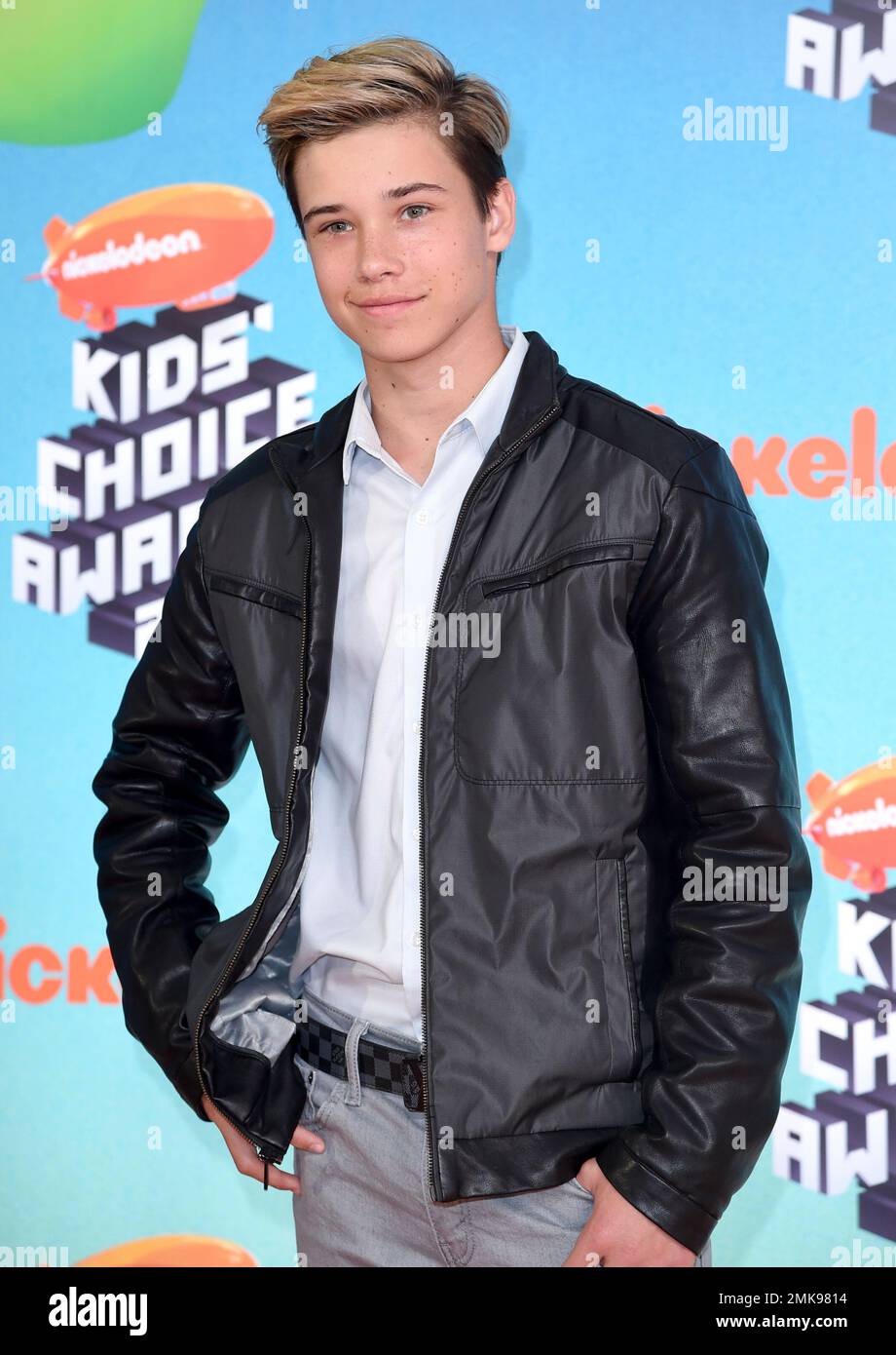 Luca Alexander arrives at the Nickelodeon Kids' Choice Awards on ...