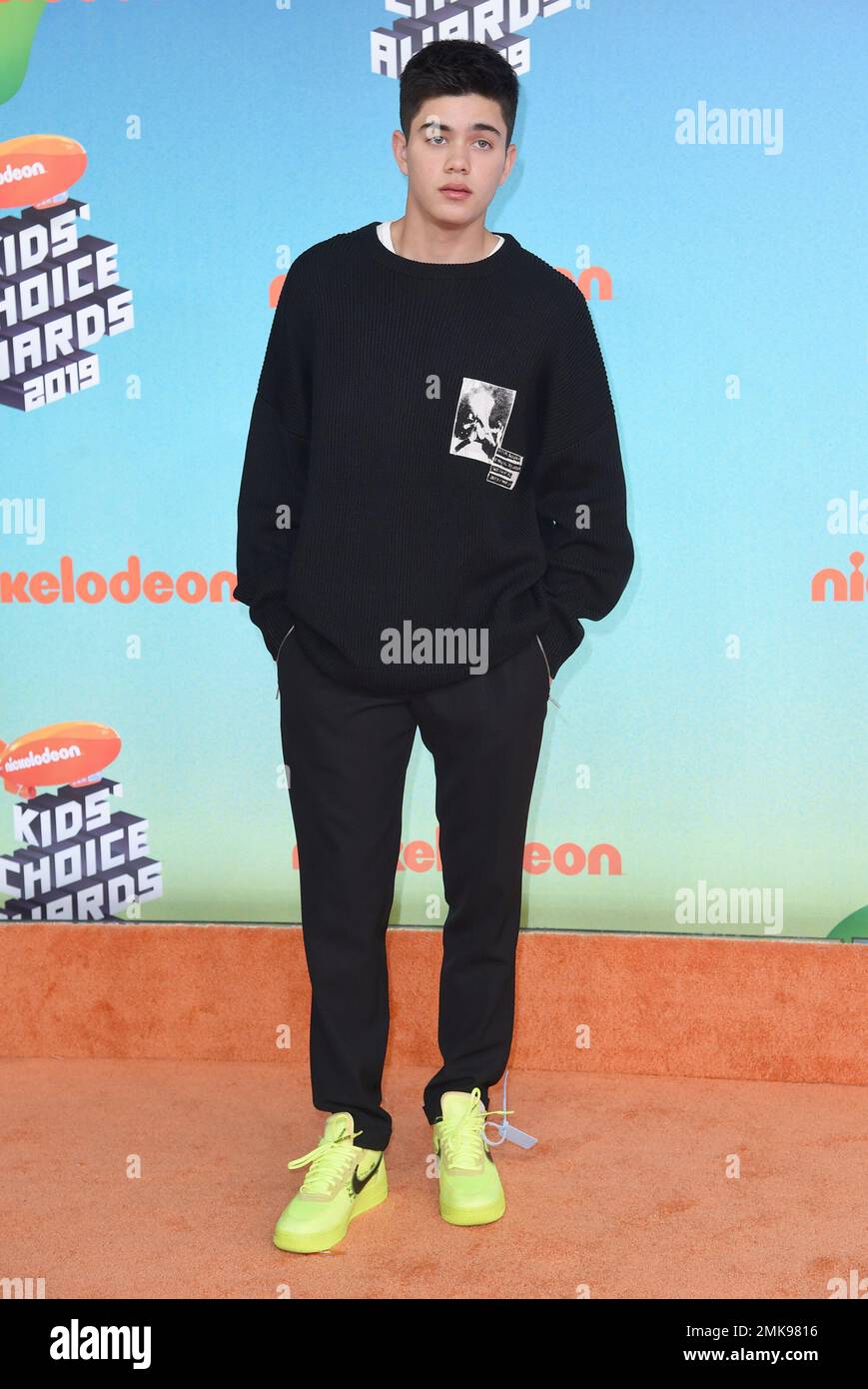 Jay Ulloa arrives at the Nickelodeon Kids' Choice Awards on Saturday