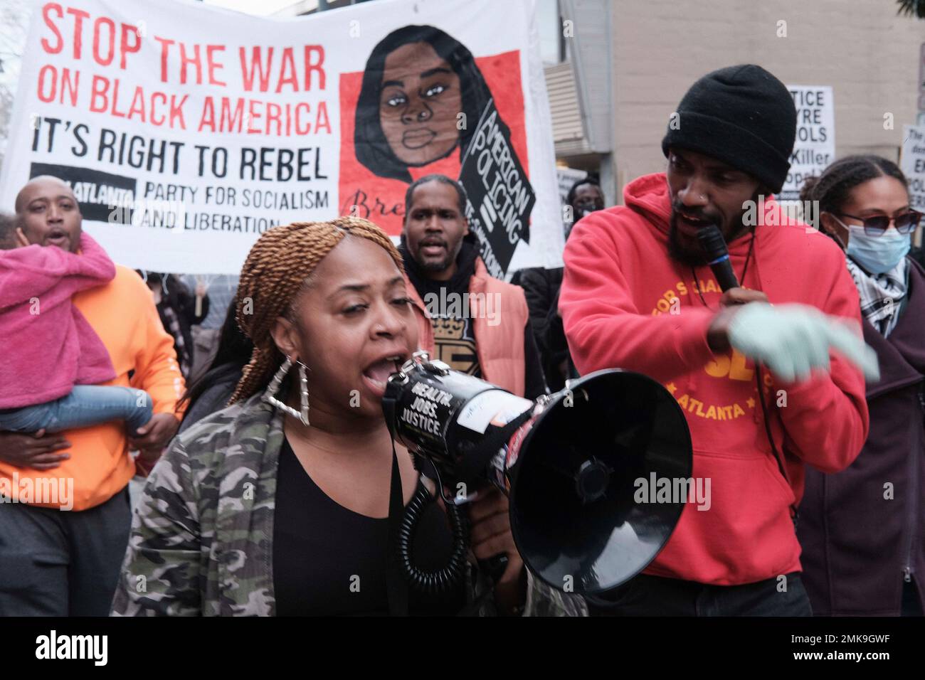 Atlanta, Georgia, USA. 28th Jan, 2023. Protests continue in Atlanta as ...