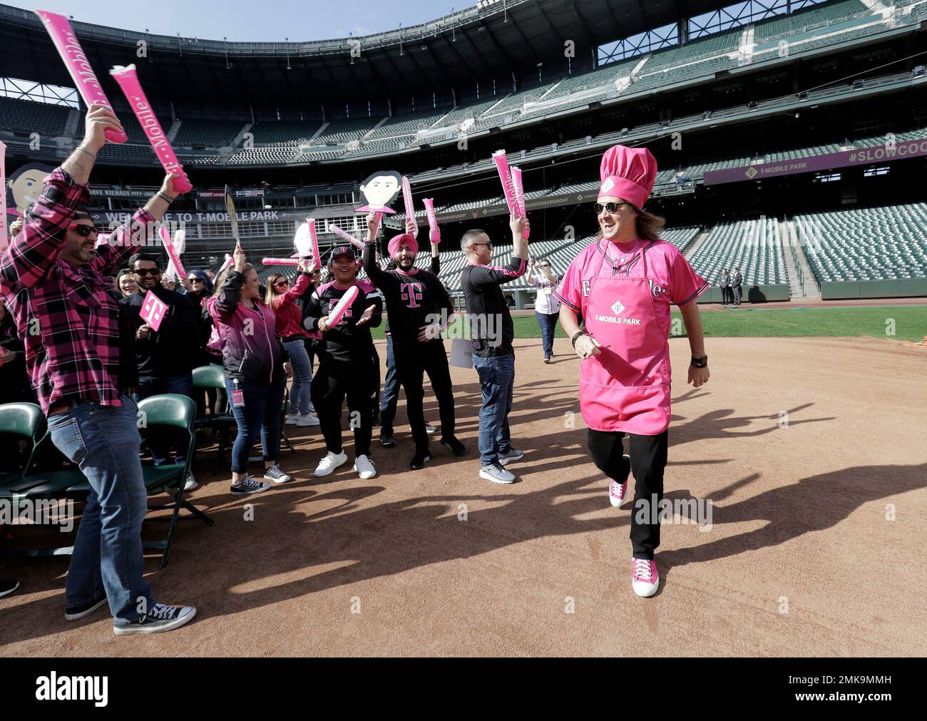IMAGE DISTRIBUTED FOR TMOBILE John Legere films a live broadcast of his Slow Cooker Sunday