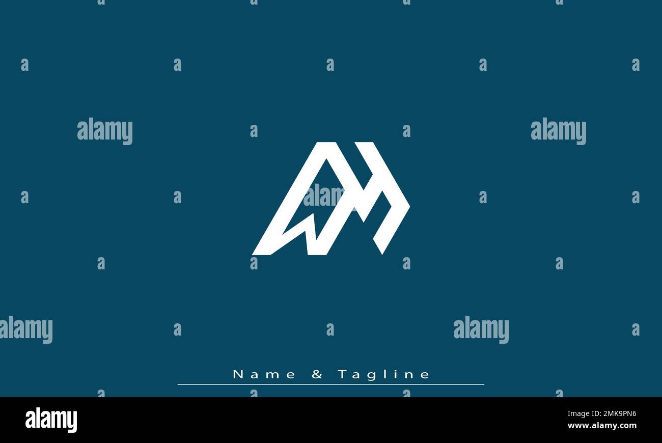 Alphabet letters Initials Monogram logo WY , YW Stock Vector