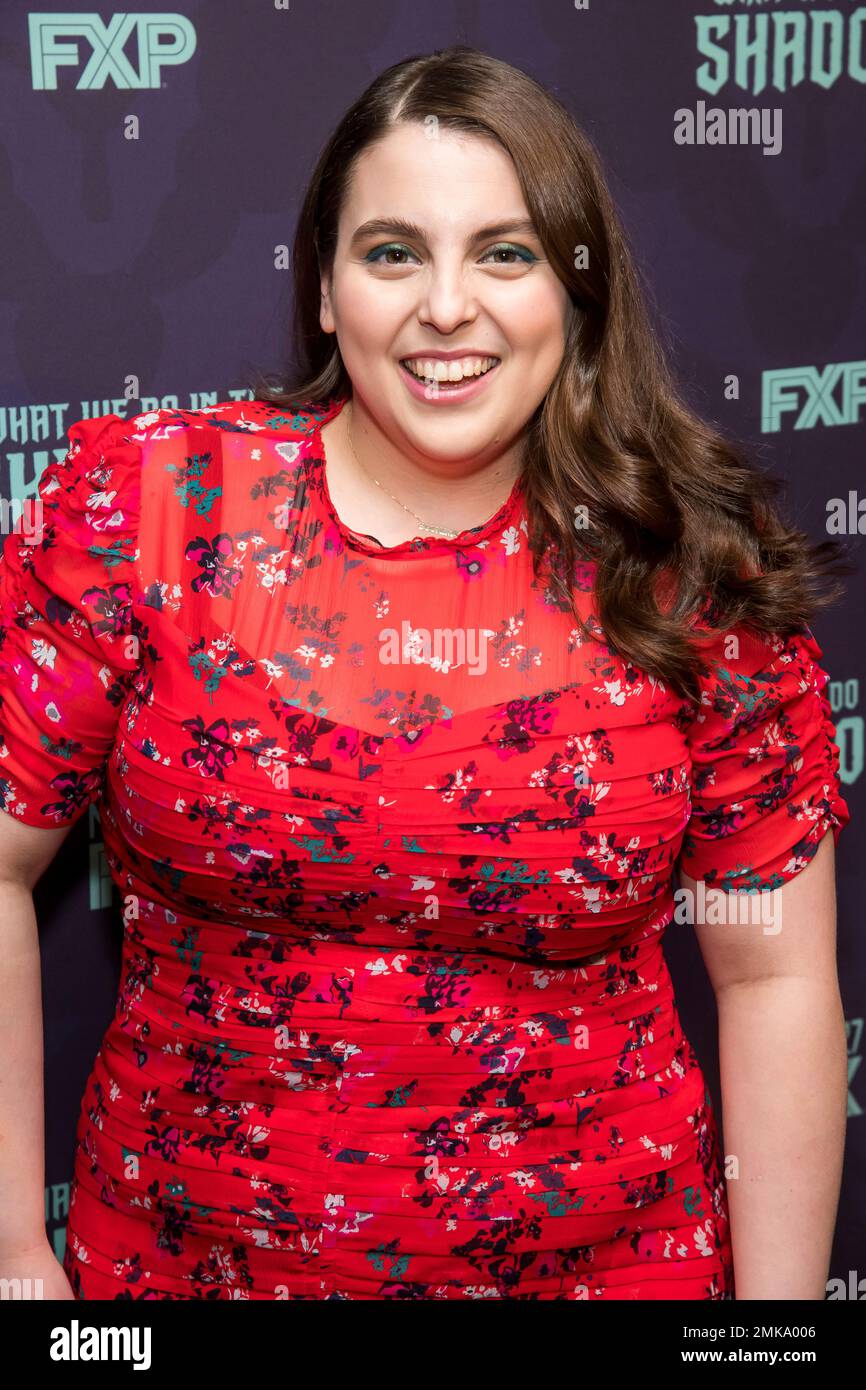 Beanie Feldstein attends the premiere of FX's "What We Do in the