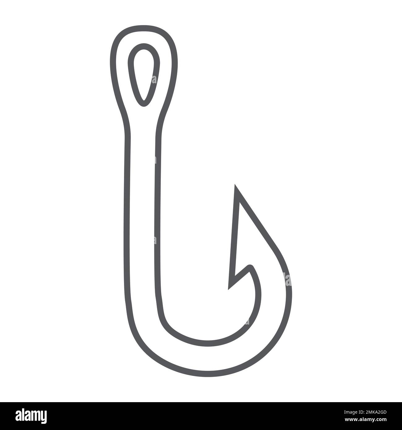 Worm On Hook Linear Icon. Thin Line Illustration. Fishing Live Bait.  Contour Symbol. Vector Isolated Outline Drawing Royalty Free SVG, Cliparts,  Vectors, and Stock Illustration. Image 96982825.