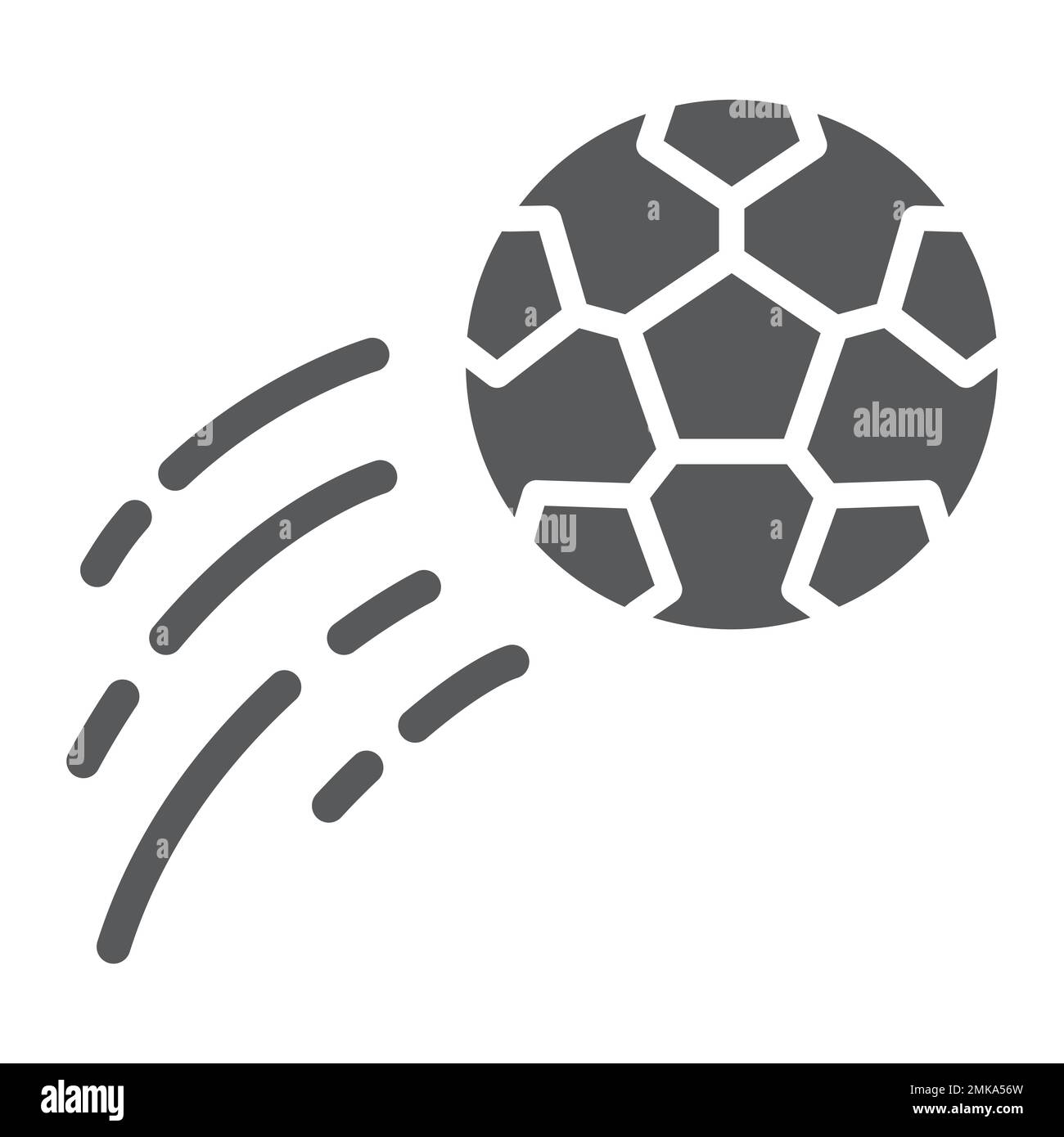 Flying soccer ball thin Stock Vector Images - Alamy