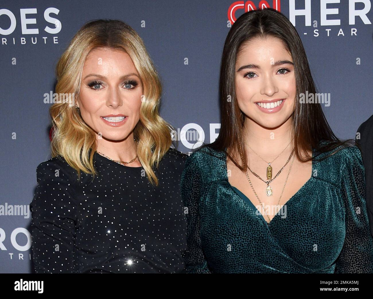 Kelly Ripa, left, and her daughter Lola Grace Consuelos attend the 12th