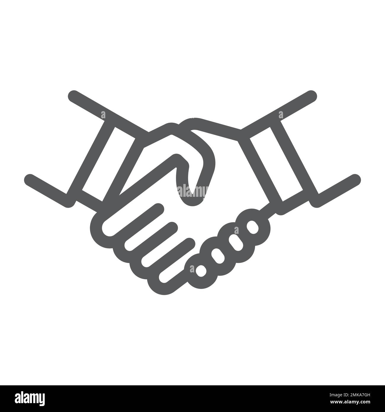 Premium Vector  Handshake vector flat icon. isolated hand shake emoji  illustration.