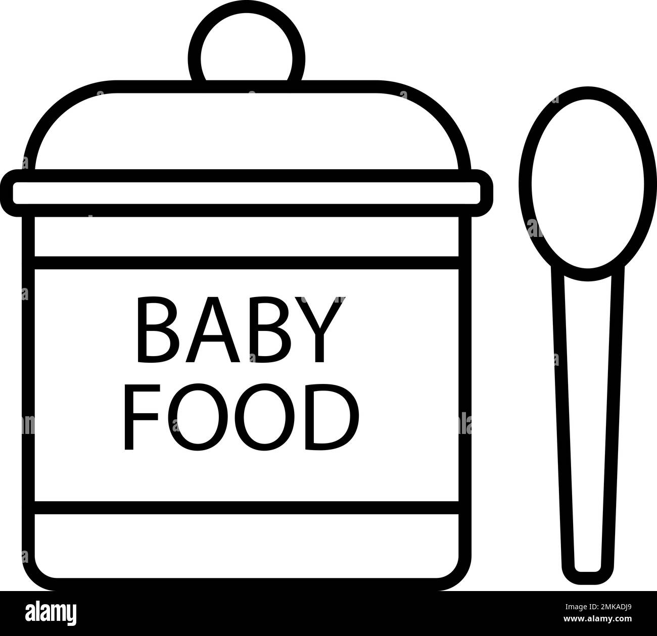 Baby Food Formula Vector Icon On Transparent Background Outline Baby Food Formula Vector