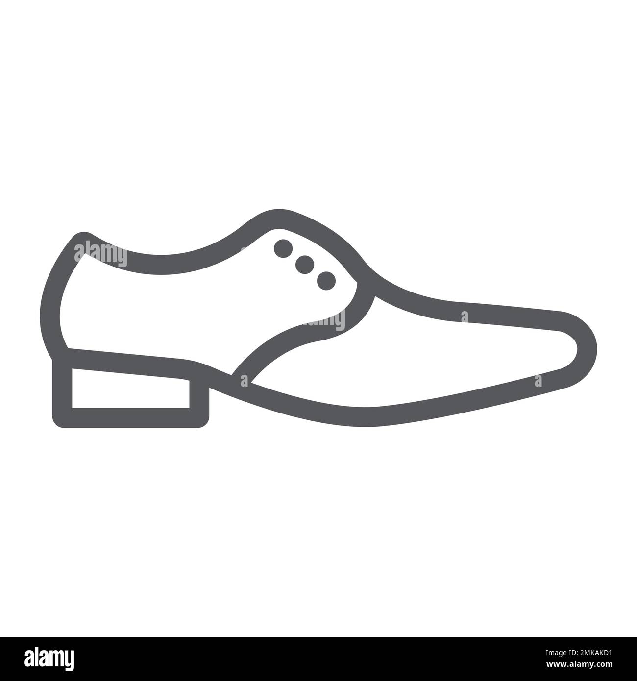 Man shoes line icon, clothes and footwear, formal shoes sign, vector
