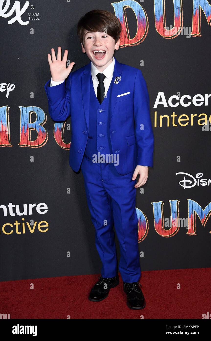 Paxton Booth attends the LA premiere of "Dumbo" at the Dolby Theatre on