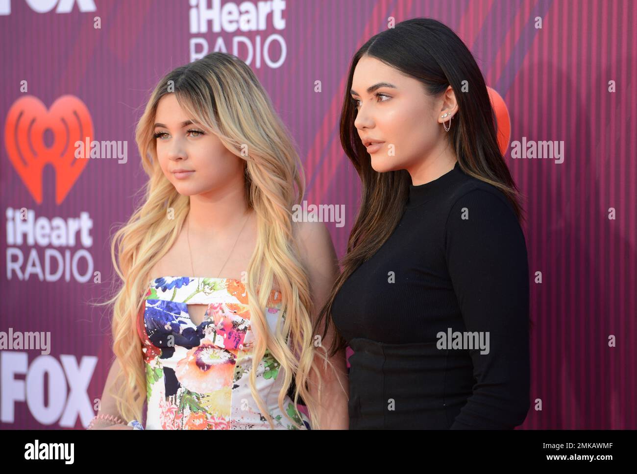 Alabama Luella Barker, left, and Atiana de la Hoya arrive at the