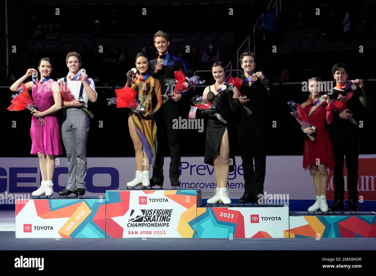Caroline Green, Michael Parsons, Madison Chock, Evan Bates, Christina
