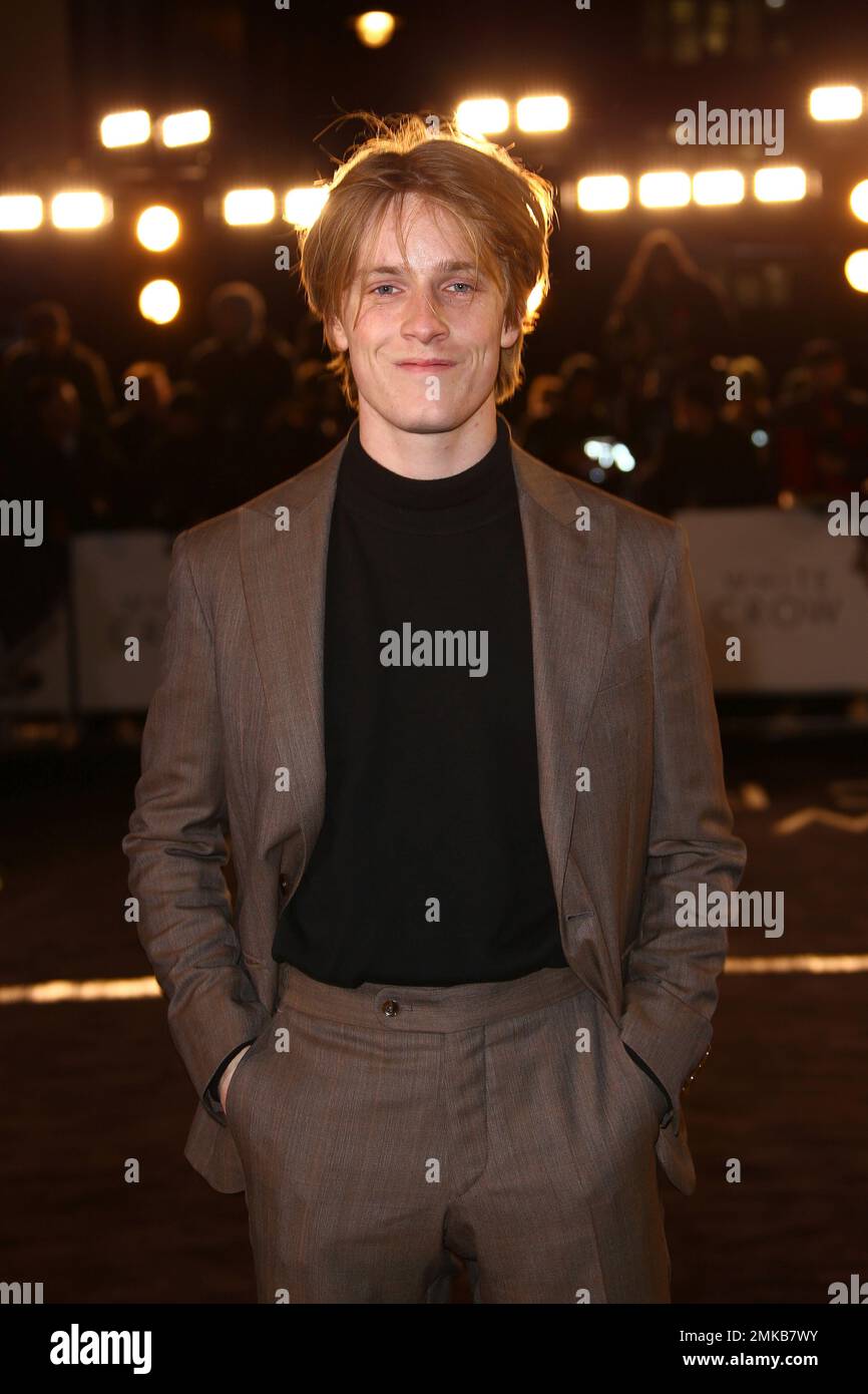 Actor Louis Hofmann poses for photographers upon arrival at the ...
