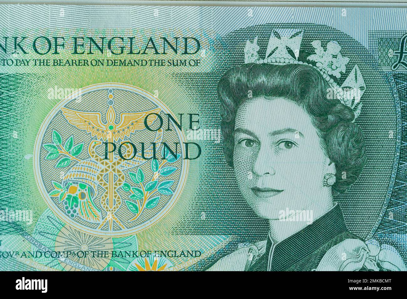 A UK £1 Bank of England bank note which became obsolete and were