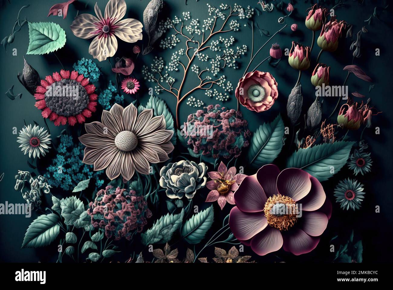 Background Wallpaper Flowers Vintage